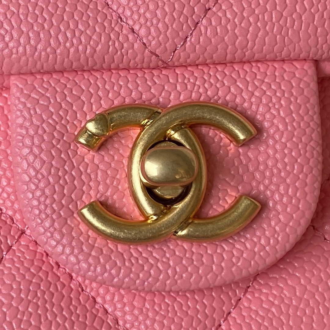Chanel AS3921 Flap Chain Bag Pink Calfskin Gold - Default Title - View 3
