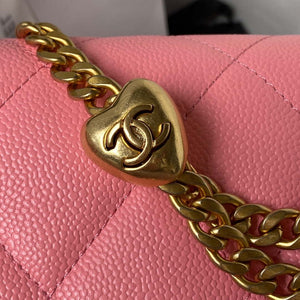 Chanel AS3829 Mini Flap Chain Bag Pink Calfskin Gold - Default Title - View 4