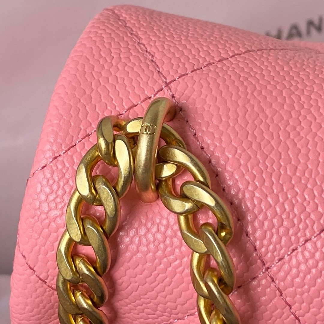 Chanel AS3921 Flap Chain Bag Pink Calfskin Gold - Default Title - View 5