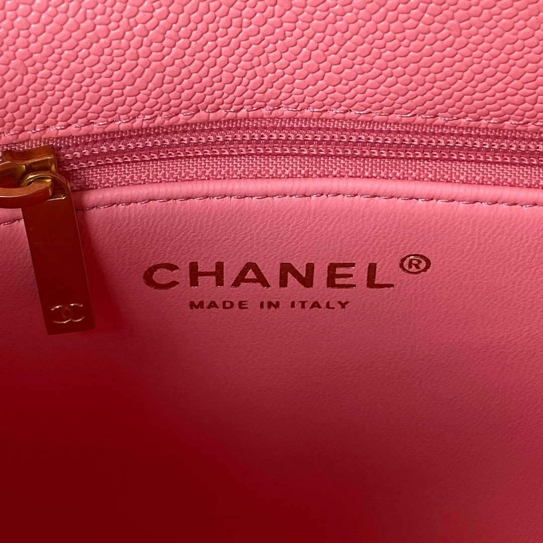 Chanel AS3921 Flap Chain Bag Pink Calfskin Gold - Default Title - View 8