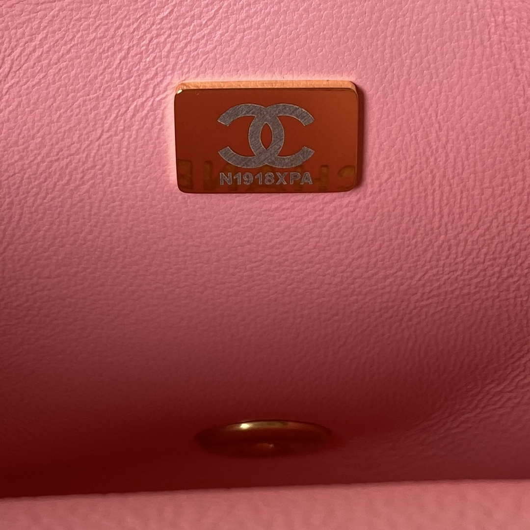 Chanel AS3921 Flap Chain Bag Pink Calfskin Gold - Default Title - View 9