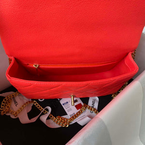Chanel AS3921 Flap Chain Bag Red Calfskin Gold - Default Title - View 6