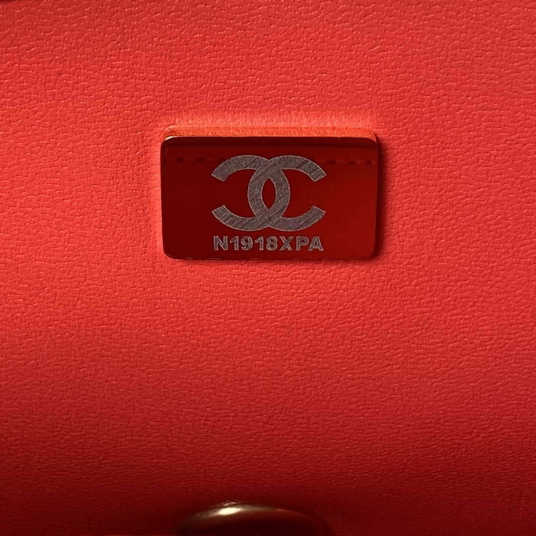 Chanel AS3921 Flap Chain Bag Red Calfskin Gold - Default Title - View 8