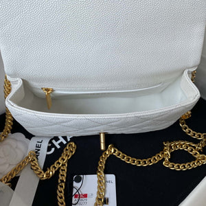 Chanel AS3829 Mini Flap Chain Bag White Calfskin Gold - Default Title - View 6