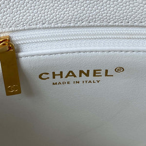Chanel AS3829 Mini Flap Chain Bag White Calfskin Gold - Default Title - View 7