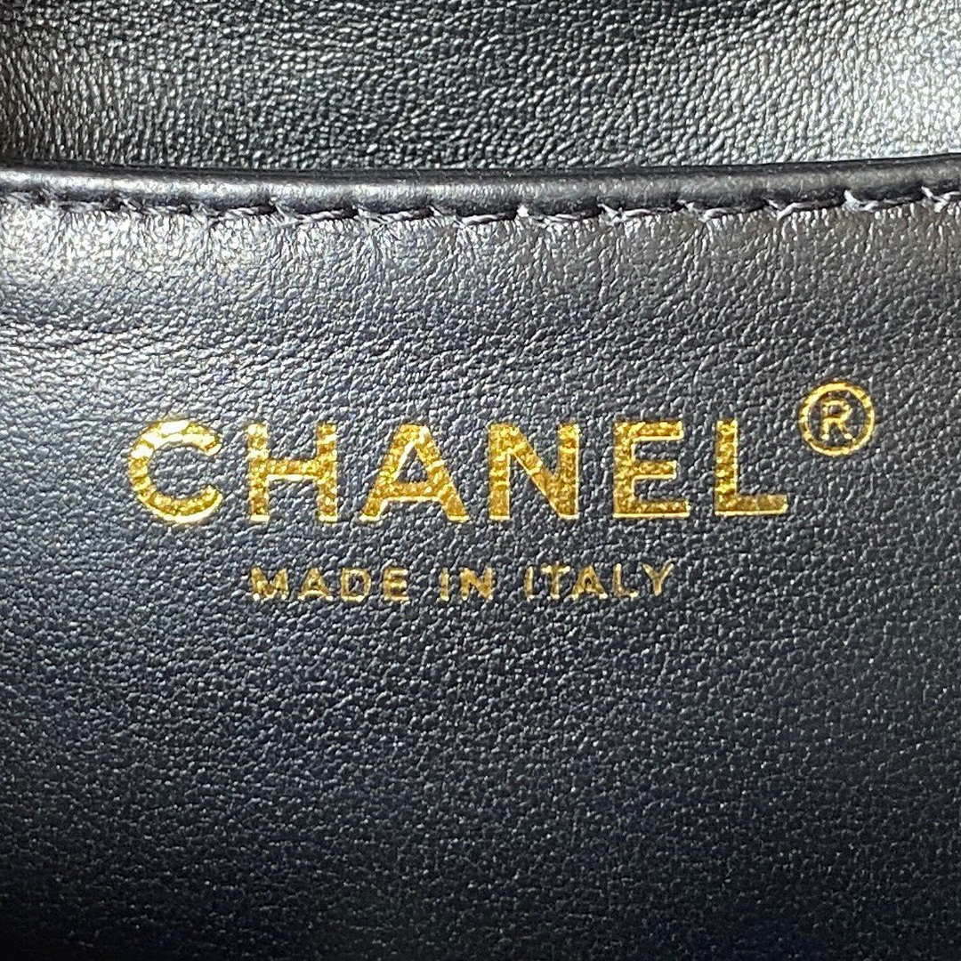 Chanel AS3830 Small Hobo Handbag Black Calfskin Gold - Default Title - View 8