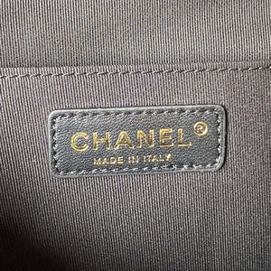 Chanel AS3860 Backpack Grained Shiny Calfskin & Gold-Tone Metal Black - Default Title - View 6
