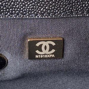 Chanel AS3860 Backpack Grained Shiny Calfskin & Gold-Tone Metal Black - Default Title - View 7