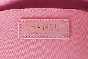 Chanel AS3860 Backpack Grained Shiny Calfskin & Gold-Tone Metal Pink - Default Title - View 8
