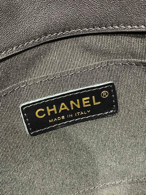 Chanel AS3860 Backpack Shiny Lambskin Gold Black - Default Title - View 9