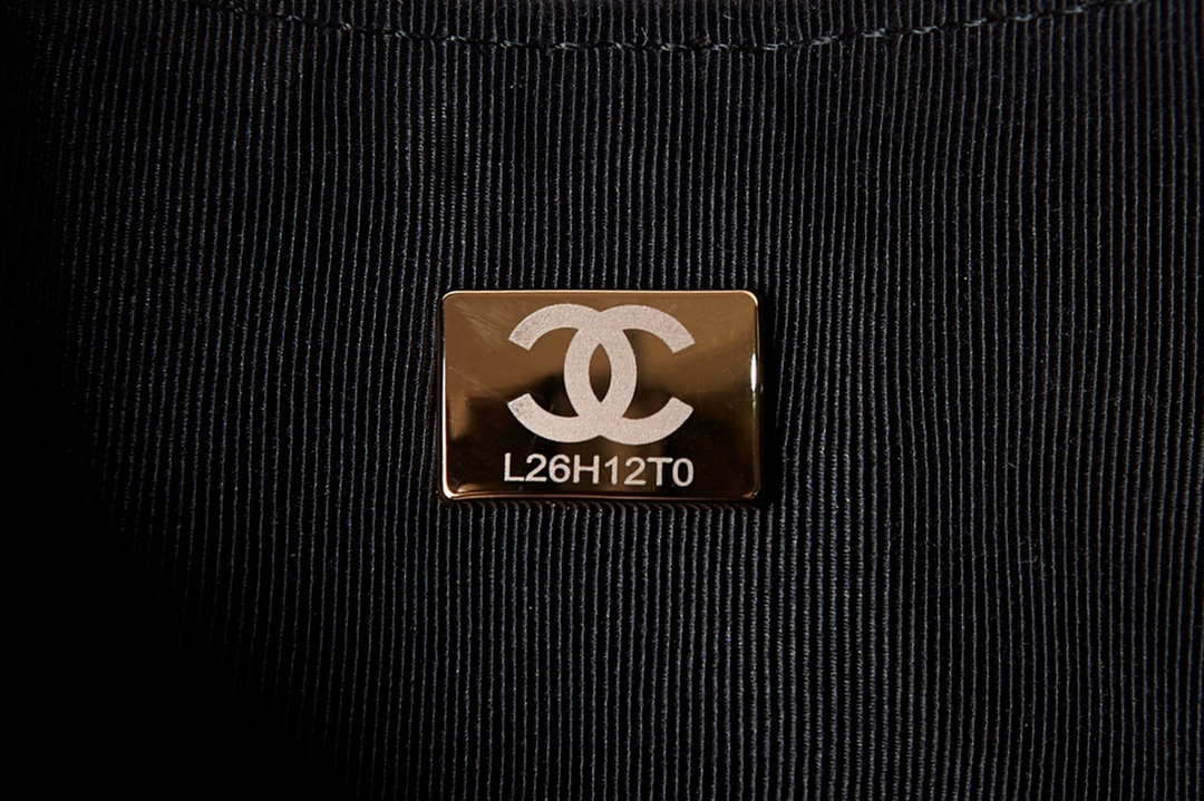 Chanel AS3917 Clutch With Chain Lambskin & Shiny Light Gold Metal Black - Default Title - View 9