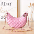 Chanel AS3917 Clutch With Chain Lambskin & Shiny Light Gold Metal Pink - Default Title - View 1