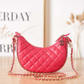 Chanel AS3917 Clutch With Chain Lambskin & Shiny Light Gold Metal Red - Default Title - View 1