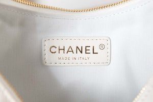 Chanel AS3917 Clutch With Chain Lambskin & Shiny Light Gold Metal White - Default Title - View 8