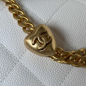 Chanel AS3921 Flap Chain Bag White Calfskin Gold - Default Title - View 3