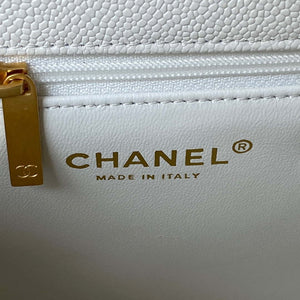 Chanel AS3921 Flap Chain Bag White Calfskin Gold - Default Title - View 6
