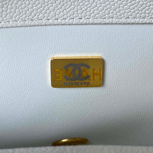 Chanel AS3921 Flap Chain Bag White Calfskin Gold - Default Title - View 9
