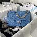 Chanel AS3921 Flap Classic Bag Woc Denim Blue - Default Title - View 1