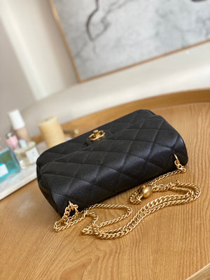 Chanel AS3921 Flap Chain Bag Calfskin Gold - Default Title - View 7
