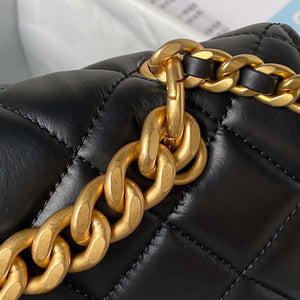 Chanel AS3932 Flap Classic Bag CF Lambskin Black Gold - Default Title - View 4