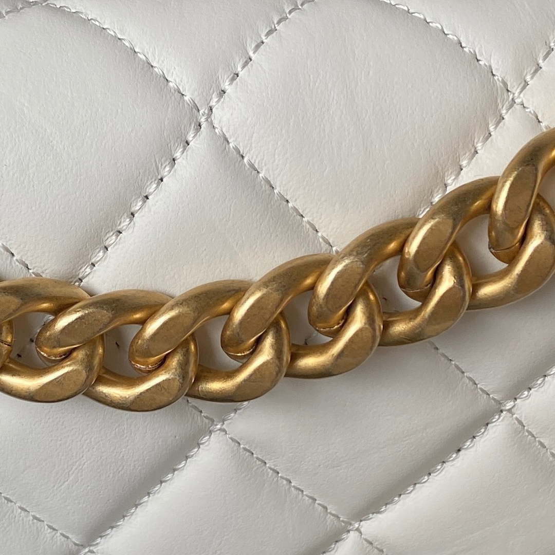 Chanel AS3932 Flap Classic Bag CF Lambskin White Gold - Default Title - View 4