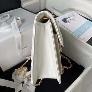 Chanel AS3932 Flap Classic Bag CF Lambskin White Gold - Default Title - View 6