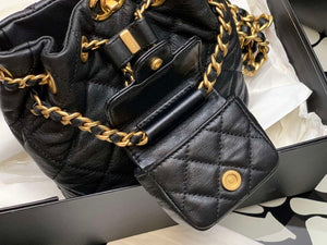 Chanel AS3947 Small Backpack Lambski & Gold-Tone Metal Black - Default Title - View 3