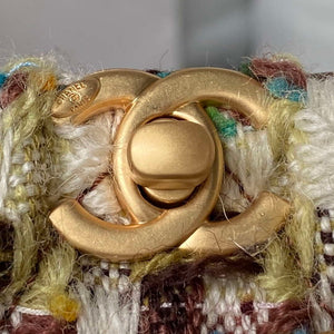 Chanel AS3947 Small Backpack Wool Tweed Lambski & Gold-Tone Metal Brown - Default Title - View 3