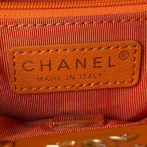 Chanel AS3947 Small Backpack Lambski & Gold-Tone Metal Orange - Default Title - View 9