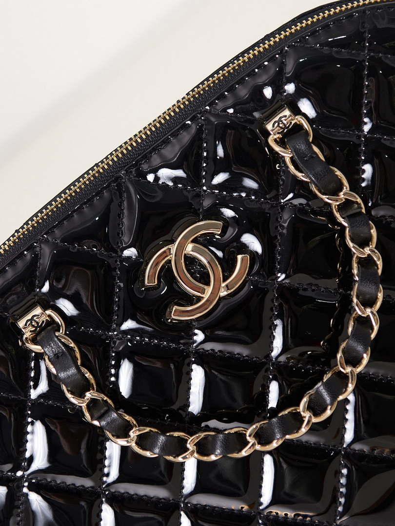 Chanel AS3969 Shell bag Patent Calfskin Black - Default Title - View 3