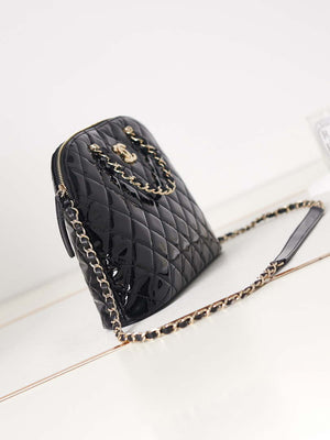 Chanel AS3969 Shell bag Patent Calfskin Black - Default Title - View 2