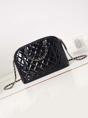 Chanel AS3969 Shell bag Patent Calfskin Black - Default Title - View 5