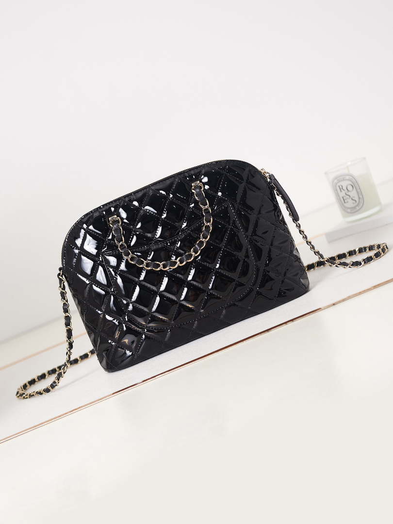 Chanel AS3969 Shell bag Patent Calfskin Black - Default Title - View 5