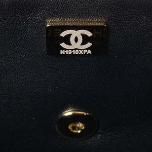 Chanel AS4141 Camellia Embossed With top Handle Bag Black - Default Title - View 9