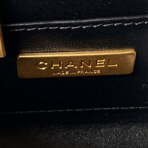 Chanel AS3973 Small Vanity Case Lambskin bag with top handle Black Gold - Default Title - View 7