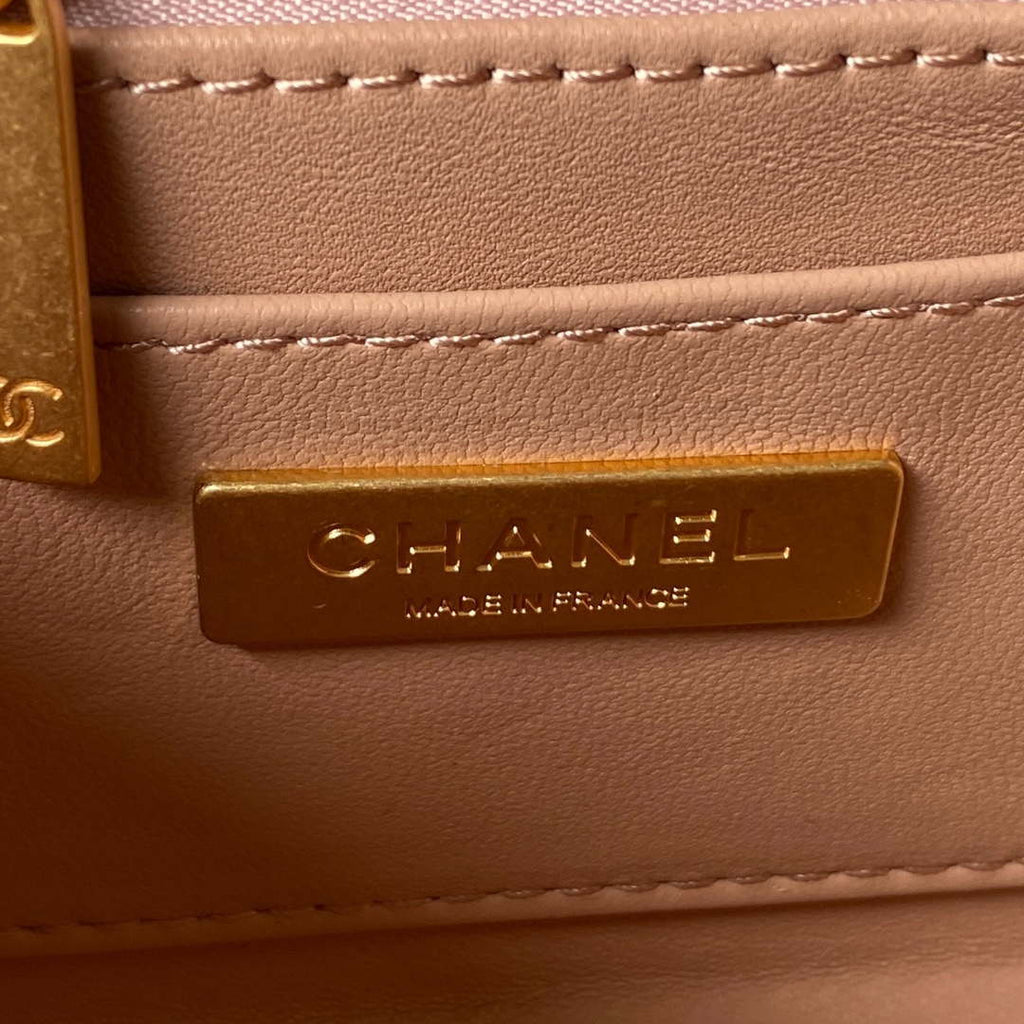 Chanel AS3973 Small Vanity Case Lambskin bag Nude Pink