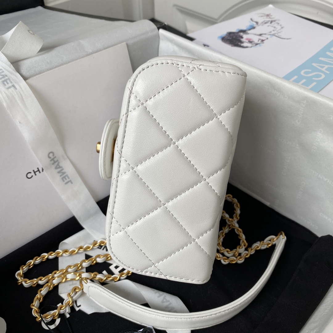 Chanel AS3973 Small Vanity Case Lambskin bag White - Default Title - View 5