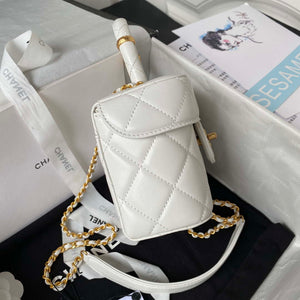 Chanel AS3973 Small Vanity Case Lambskin bag White - Default Title - View 9