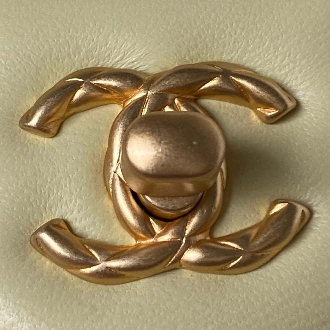 Chanel AS3973 Small Vanity Case Lambskin bag Yellow - Default Title - View 3