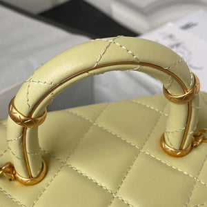 Chanel AS3973 Small Vanity Case Lambskin bag Yellow - Default Title - View 4