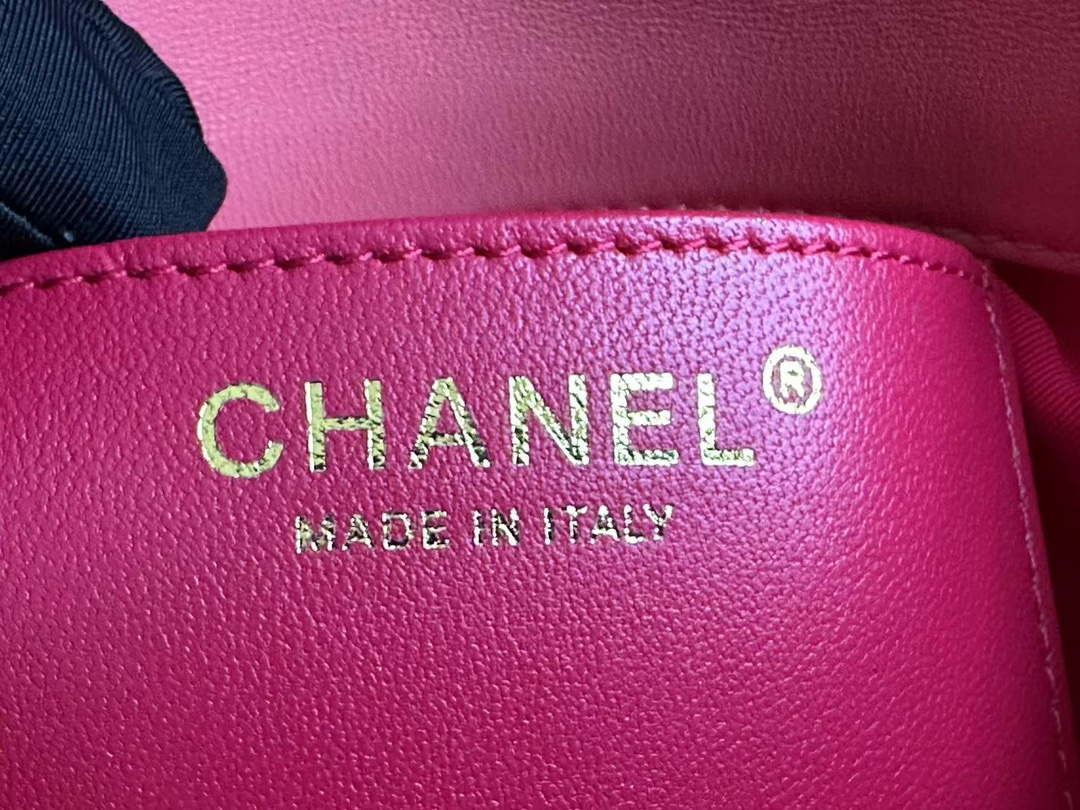 Chanel AS3979 Mini Flap Bag Lambskin Plexi & Gold-Tone Meta Pink - Default Title - View 8