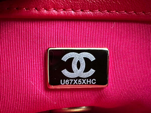 Chanel AS3979 Mini Flap Bag Lambskin Plexi & Gold-Tone Meta Red - Default Title - View 9