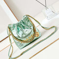 Chanel AS3980 22 Mini Handbag Fantasy color Calfskin & Gold-Tone Metal Green - Default Title - View 1