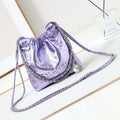 Chanel AS3980 22 Mini Handbag Fantasy color Calfskin & Gold-Tone Metal Purple - Default Title - View 1