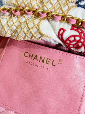 Chanel AS3980 22 Mini Handbag Lace Patchwork & Gold-Tone Metal Multicolour - Default Title - View 8