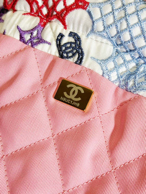 Chanel AS3980 22 Mini Handbag Lace Patchwork & Gold-Tone Metal Multicolour - Default Title - View 9