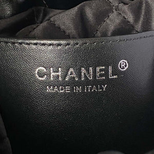 Chanel AS3980 22 Mini Handbag Shiny Calfskin & Silver-Tone Metal Black - Default Title - View 8