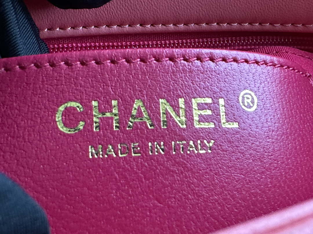 Chanel AS3986 Small Flap Bag Lambskin Plexi & Gold-Tone Meta Pink - Default Title - View 8