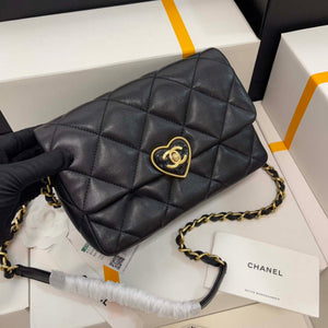 Chanel AS3986 Small Flap Bag Lambskin Plexi & Gold-Tone Metal Black - Default Title - View 2