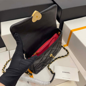 Chanel AS3986 Small Flap Bag Lambskin Plexi & Gold-Tone Metal Black - Default Title - View 4